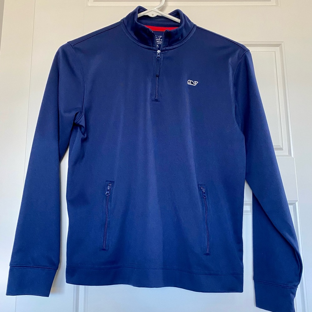 Boys Vineyard Vines Blue Pullover, size 12-14